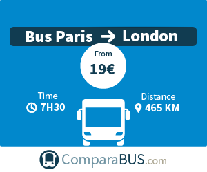 cheap bus paris to london