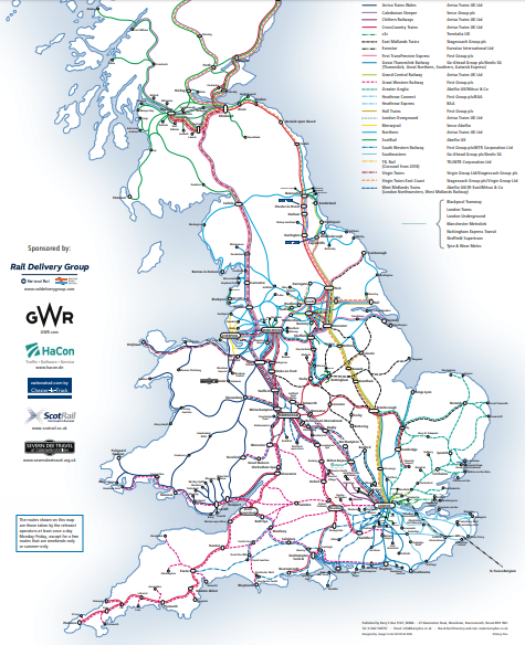 train routes coach map network UK destinations