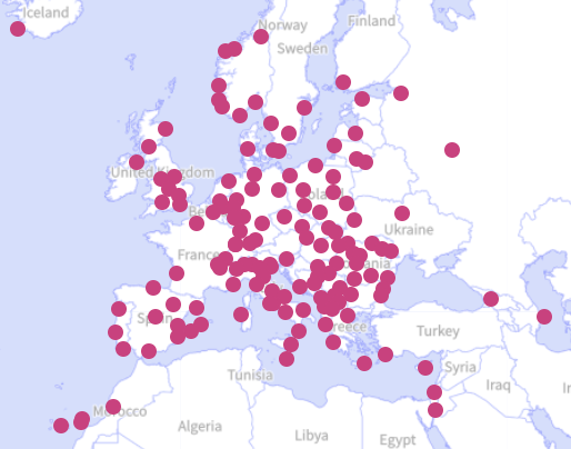 carte réseau destinations lignes aériennes compagnie Wizzair low cost France Europe