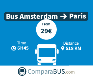 cheap bus amsterdam to paris