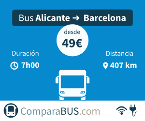 Bus económico alicante a barcelona
