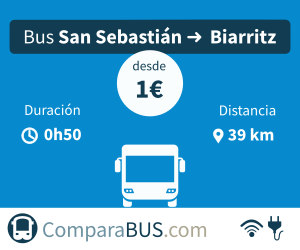 Bus económico san-sebastian a biarritz