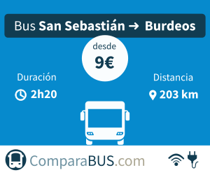 Bus económico san-sebastian a burdeos