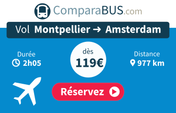 Vol montpellier amsterdam pas cher
