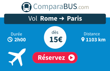 Vol rome paris pas cher