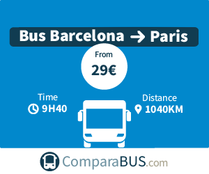 cheap bus barcelona to paris