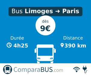 bus limoges paris pas cher