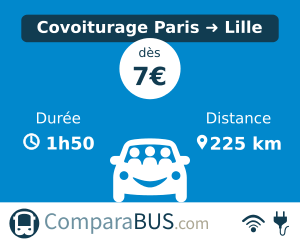 covoiturage paris lille pas cher