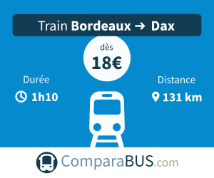 Train bordeaux dax pas cher