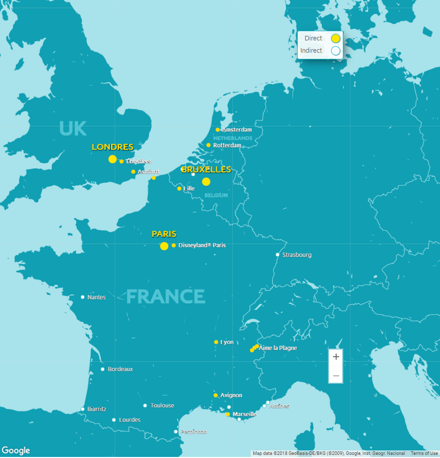 Eurostar network map train routes